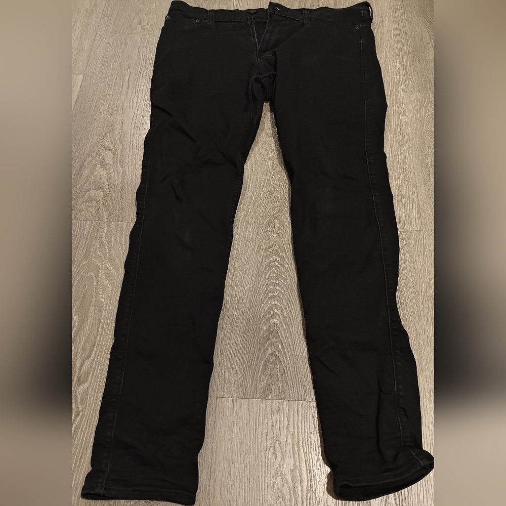 Hollister Black Stacked Skinny Jeans